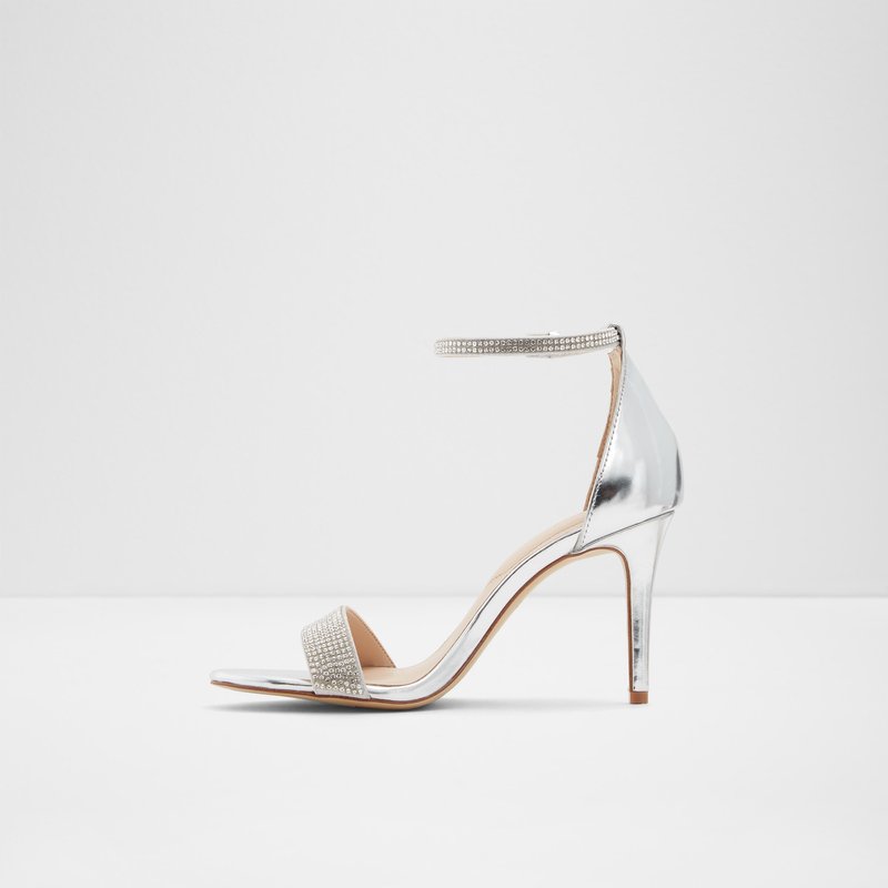 Aldo sandale na petu ALODIEN SYN SHINY - srebrna 4