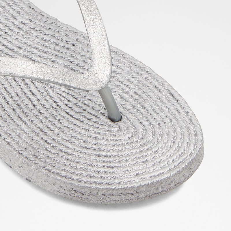 Aldo japanke ALOOMBA SYN GLITTER - srebrna 4
