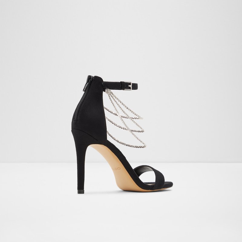 Aldo visoka peta BLING TEX MICROFIBRE - crna 2
