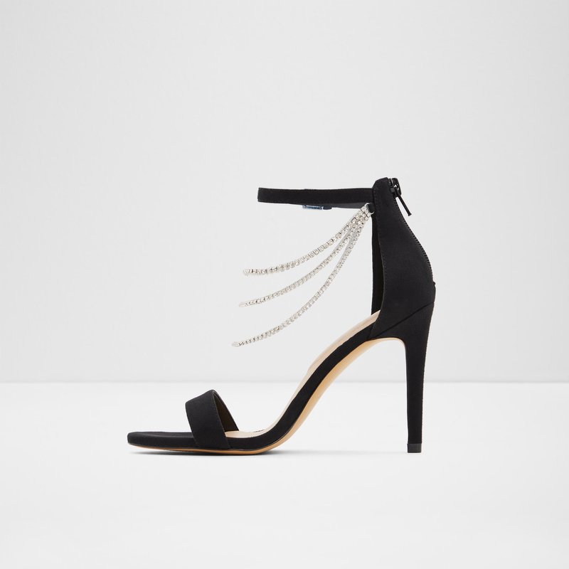 Aldo visoka peta BLING TEX MICROFIBRE - crna 5