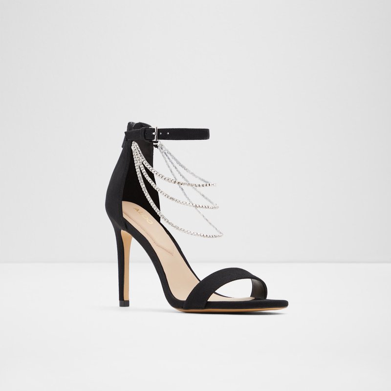 Aldo visoka peta BLING TEX MICROFIBRE - crna 3