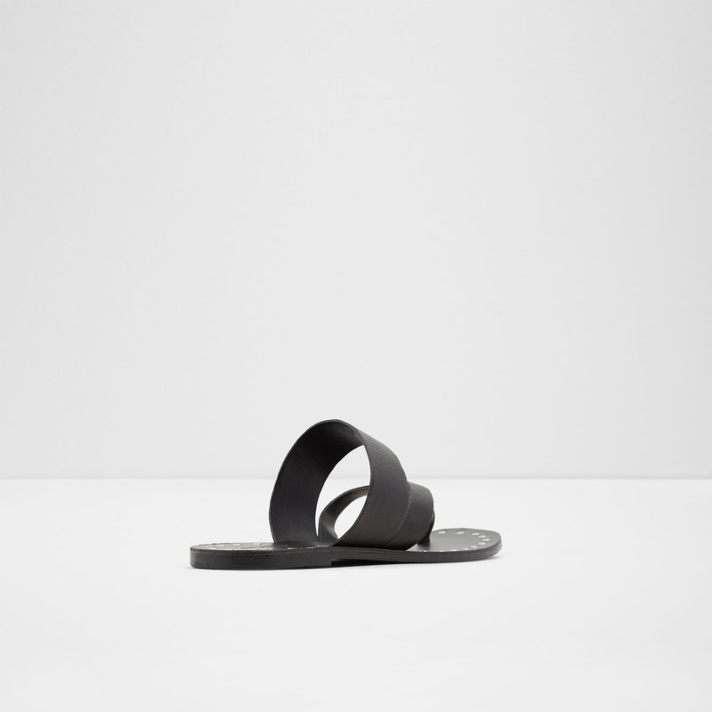Aldo ravne sandale COLLANDE LEA SMOOTH - crna 2