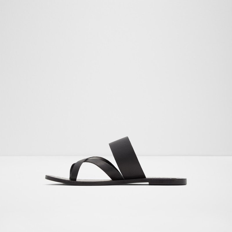 Aldo ravne sandale COLLANDE LEA SMOOTH - crna 3