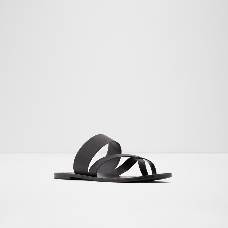 Aldo ravne sandale COLLANDE LEA SMOOTH - crna 5
