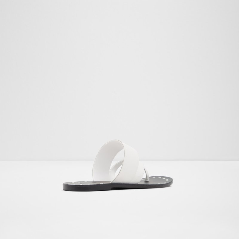 Aldo ravne sandale COLLANDE LEA SMOOTH - bijela 2