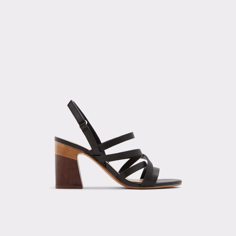 Aldo sandale na petu DINDILOA LEA SMOOTH - crna 1
