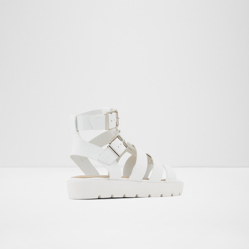 Aldo gladijator sandale GLASSY EMB CROCO - bijela 2