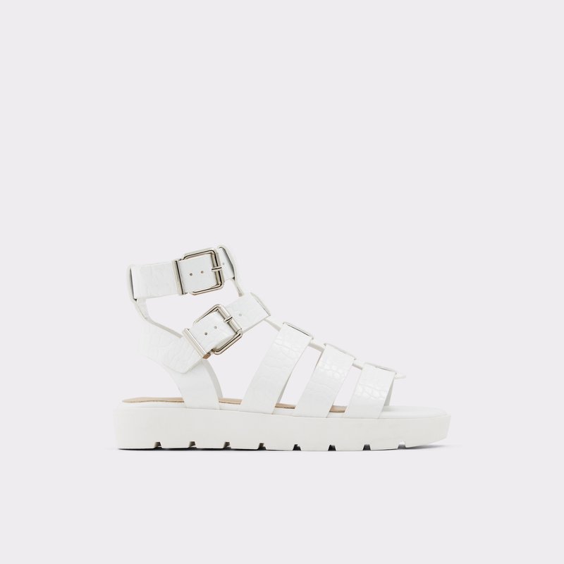 Aldo gladijator sandale GLASSY EMB CROCO - bijela 1