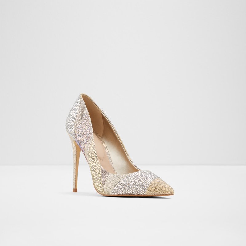 Aldo visoka peta KALIMNA TEX METALLIC - zlatna 5