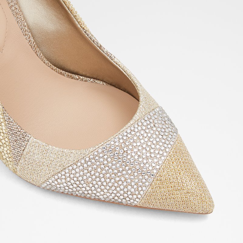 Aldo visoka peta KALIMNA TEX METALLIC - zlatna 4