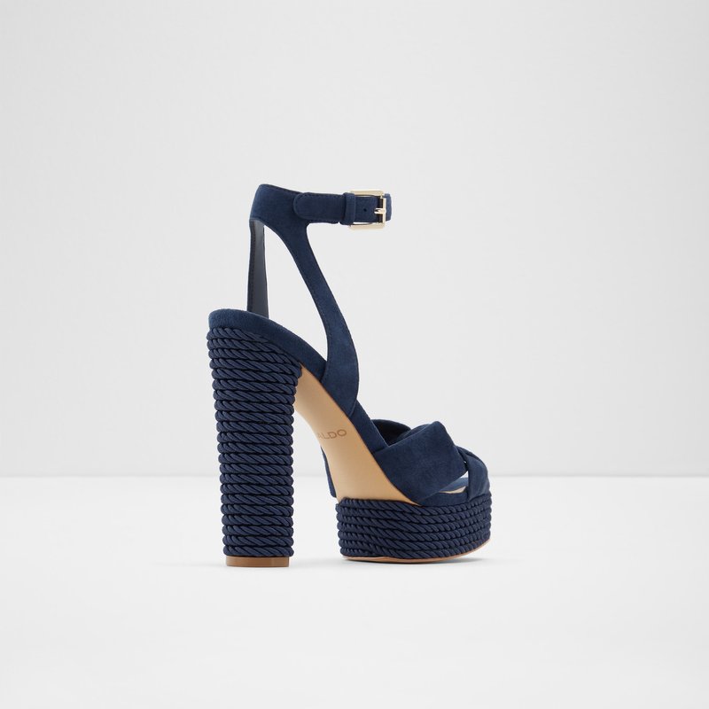 Aldo visoka peta LAURIERS LEA SUEDE - plava 2
