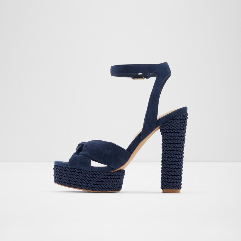 Aldo visoka peta LAURIERS LEA SUEDE - plava 3