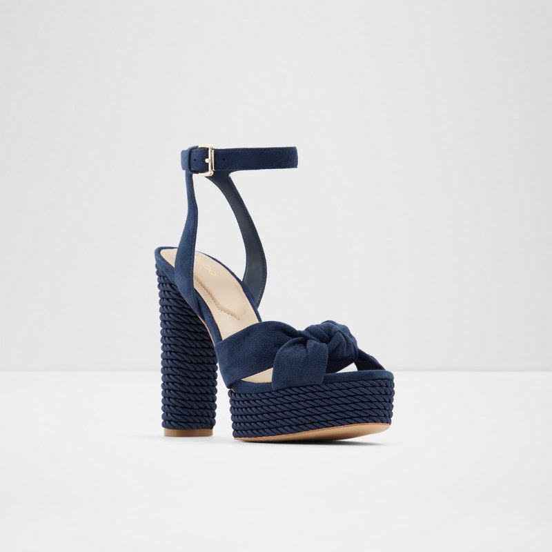 Aldo visoka peta LAURIERS LEA SUEDE - plava 4