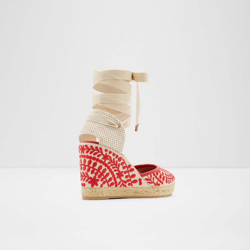 Aldo sandale na punu petu MUSCHINO TEX CANVAS - crvena 4