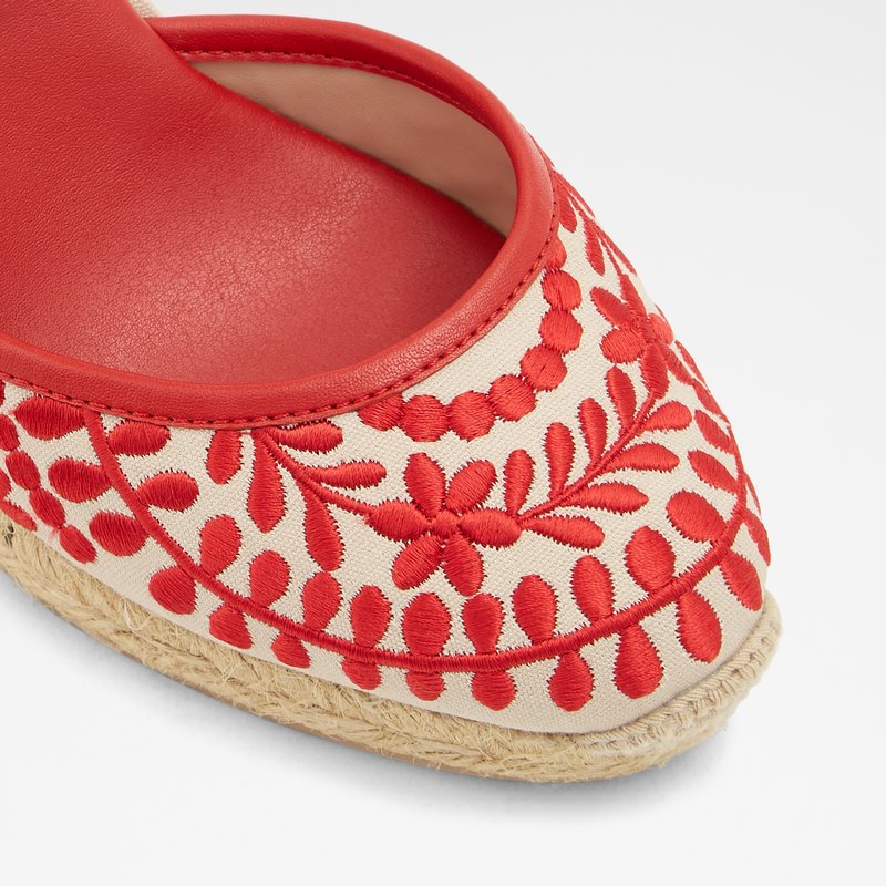 Aldo sandale na punu petu MUSCHINO TEX CANVAS - crvena 3