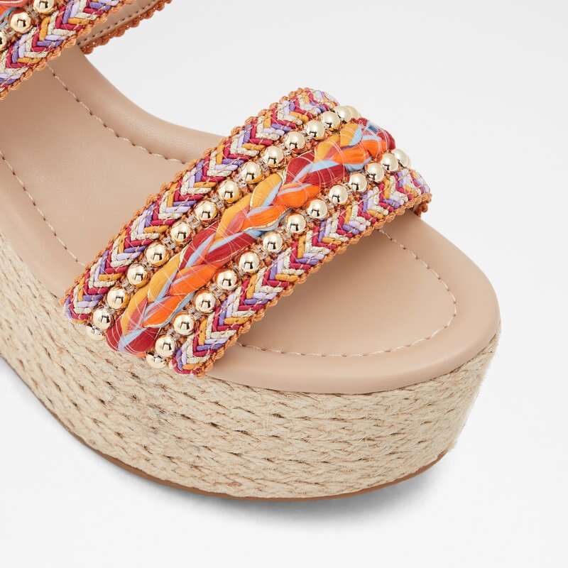 Aldo sandale na punu petu PRIRASA SYN WOVEN - ružičasta 5