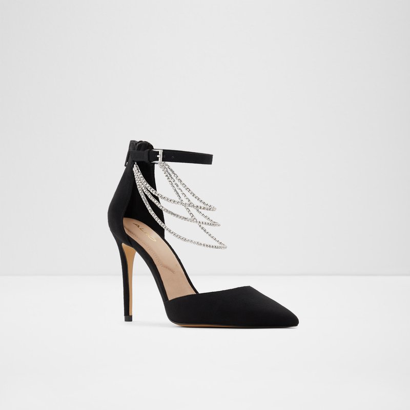 Aldo visoka peta RAVENBOURNE TEX MICROFIBRE - crna 5