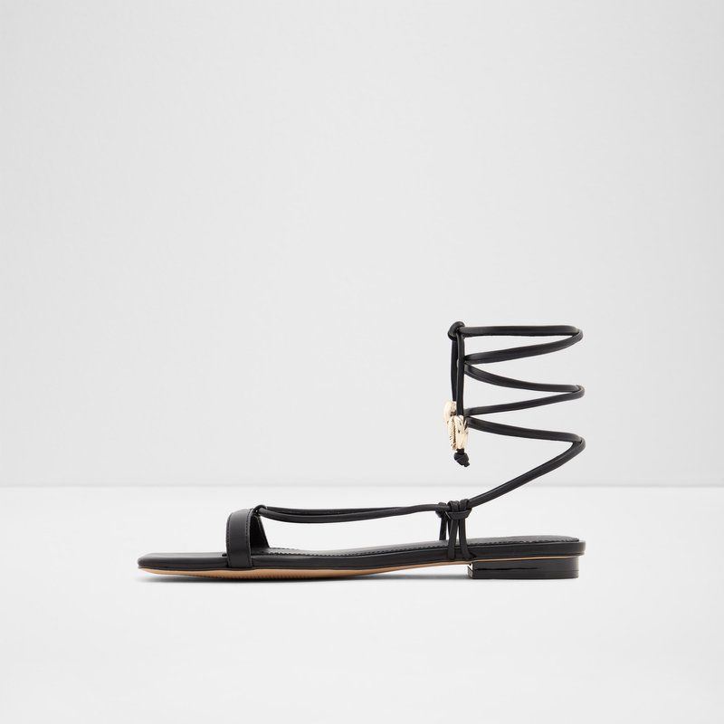Aldo ravne sandale RB-CRUZ SYN SMOOTH - crna 3