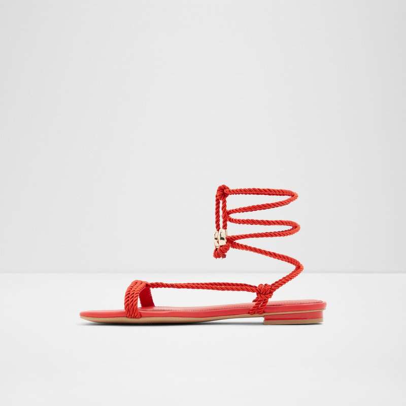Aldo ravne sandale RB-CRUZ TEX WOVEN - crvena 3
