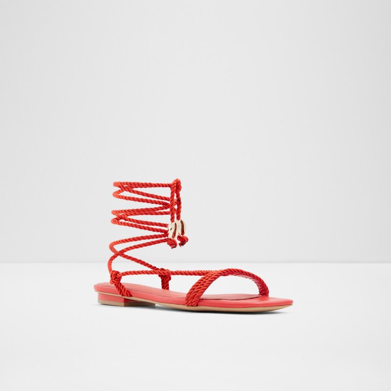 Aldo ravne sandale RB-CRUZ TEX WOVEN - crvena 4