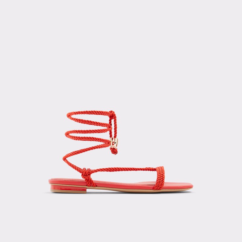 Aldo ravne sandale RB-CRUZ TEX WOVEN - crvena 1