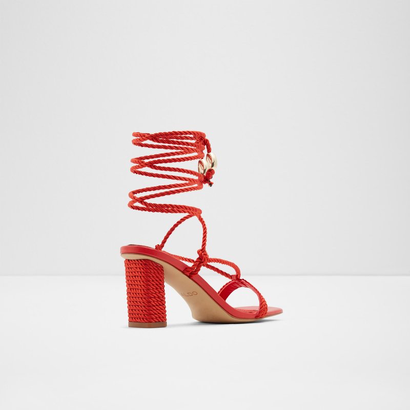 Aldo visoka peta RB-RAVELLO TEX WOVEN - crvena 3