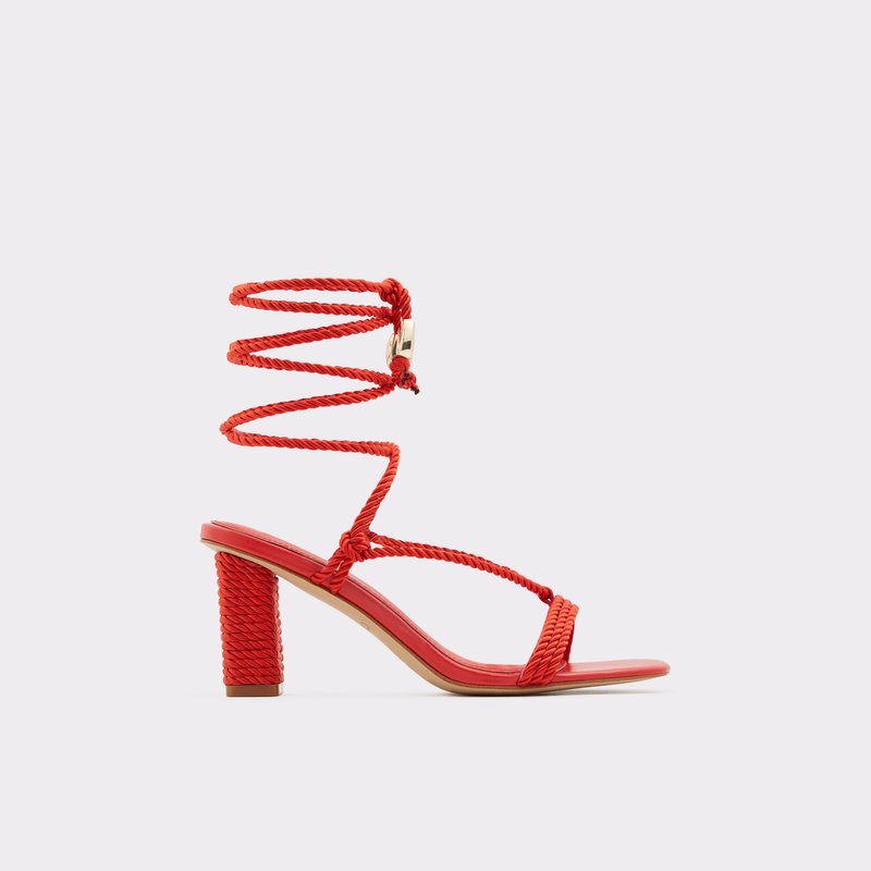 Aldo visoka peta RB-RAVELLO TEX WOVEN - crvena 1
