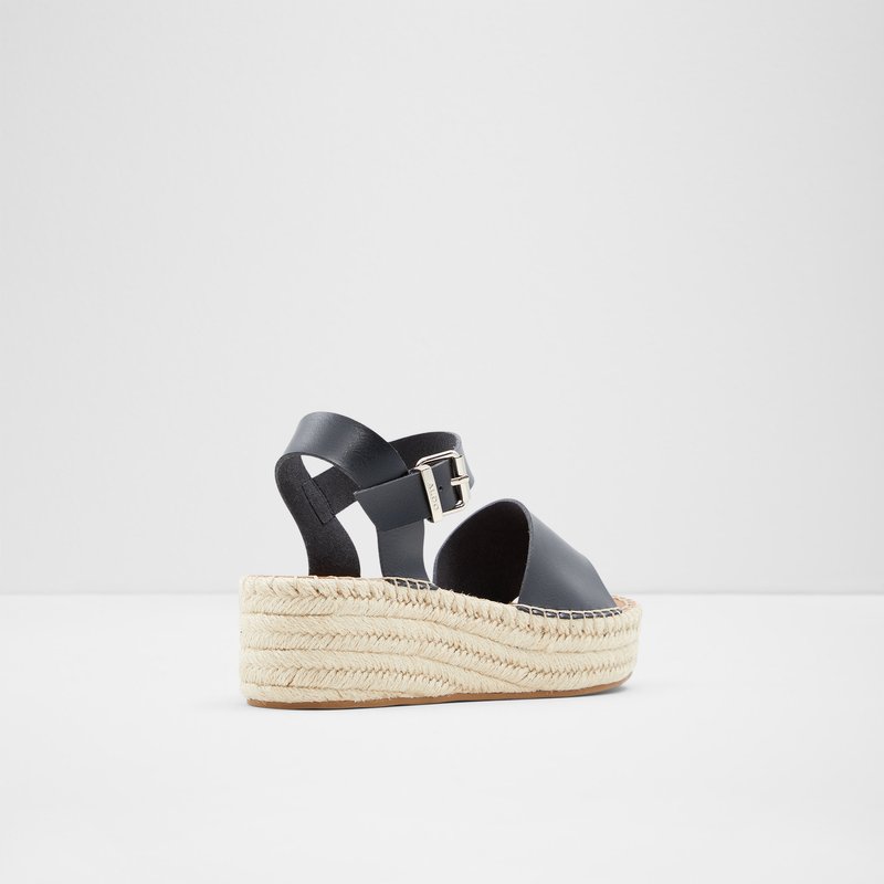 Aldo sandale na punu petu ABEARITH SYN TUMBLED - crna 3
