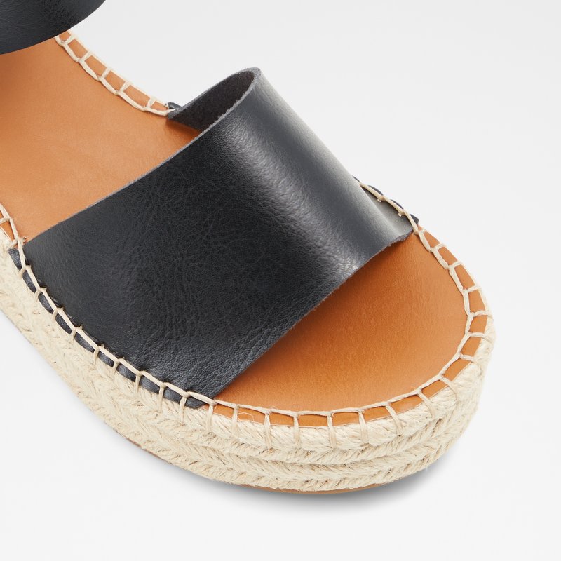 Aldo sandale na punu petu ABEARITH SYN TUMBLED - crna 6