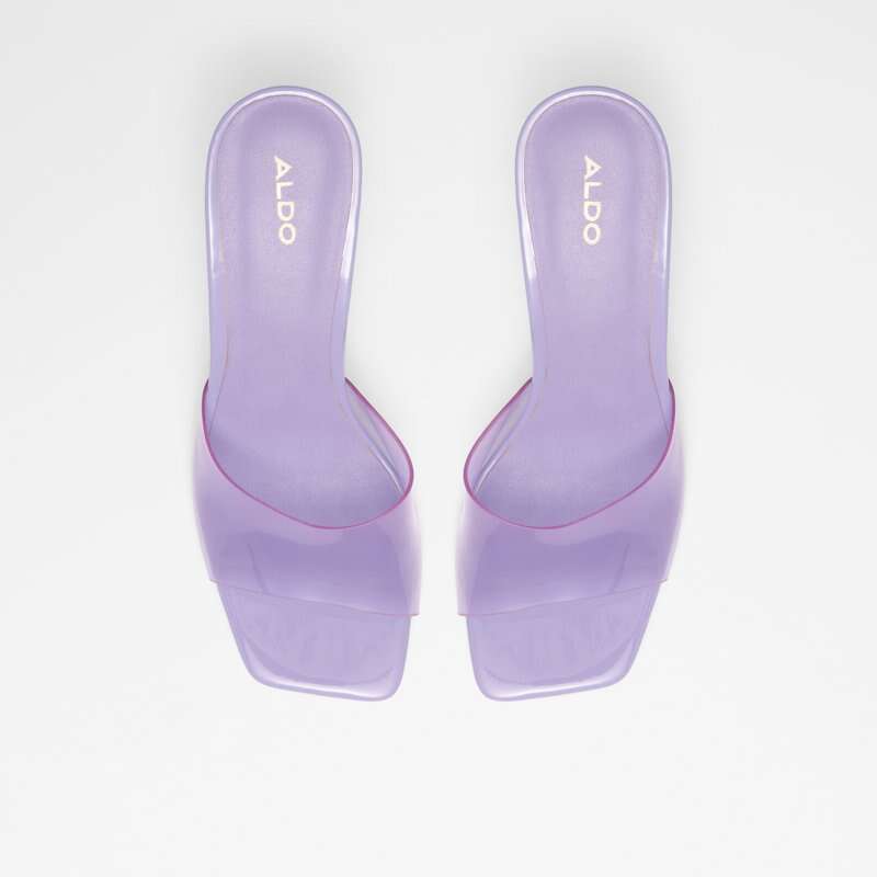 Aldo sandale na visoku petu ACAECLYA SYN CLEAR TPU - ljubičasta 5