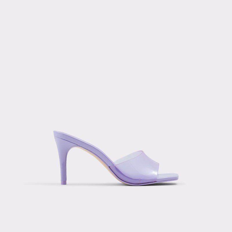 Aldo sandale na visoku petu ACAECLYA SYN CLEAR TPU - ljubičasta 1