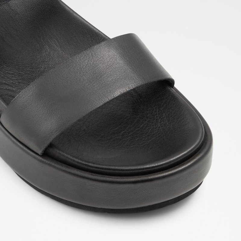 Aldo sandale na punu petu ACOWEN LEA SMOOTH - crna 4