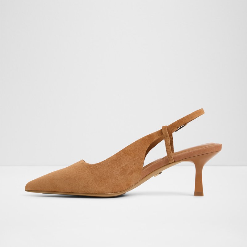 Aldo cipele na srednje visoku petu ADAN LEA SUEDE - smeđa 2