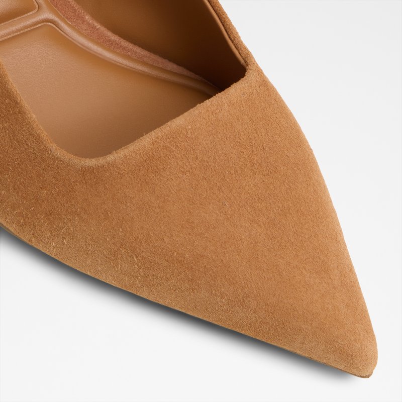 Aldo cipele na srednje visoku petu ADAN LEA SUEDE - smeđa 4