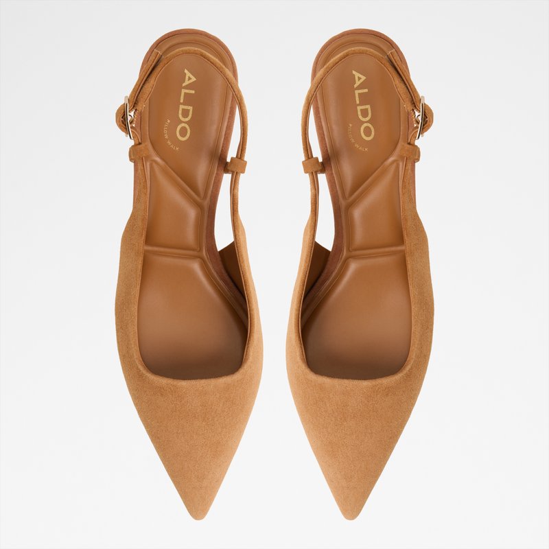 Aldo cipele na srednje visoku petu ADAN LEA SUEDE - smeđa 5