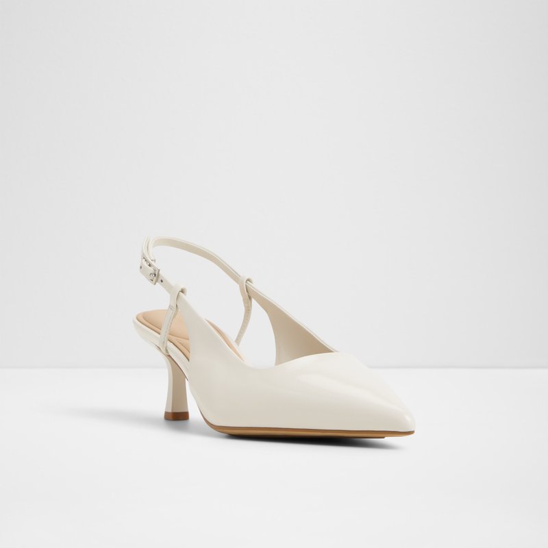 Aldo cipele na srednje visoku petu ADAN LEA SHINY - bijela 3