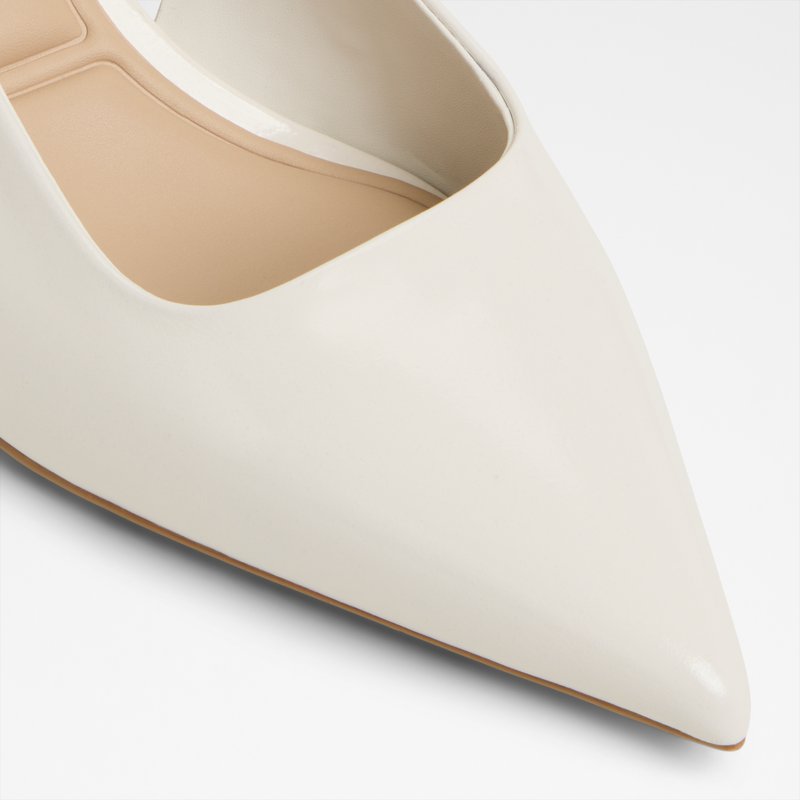 Aldo cipele na srednje visoku petu ADAN LEA SHINY - bijela 4