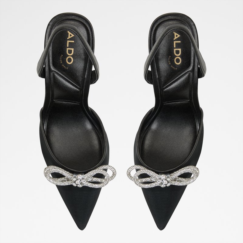 Aldo cipele na visoku petu ADDIE TEX MESH - crna 5