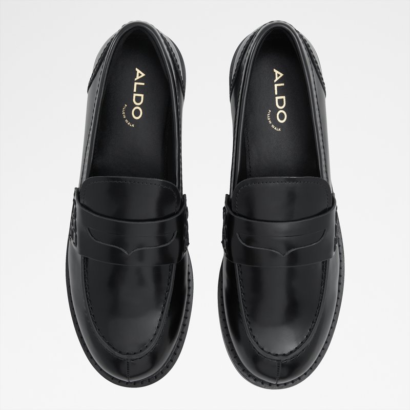 Aldo kožne mokasinke ADIBAEN LEA SHINY - crna 6