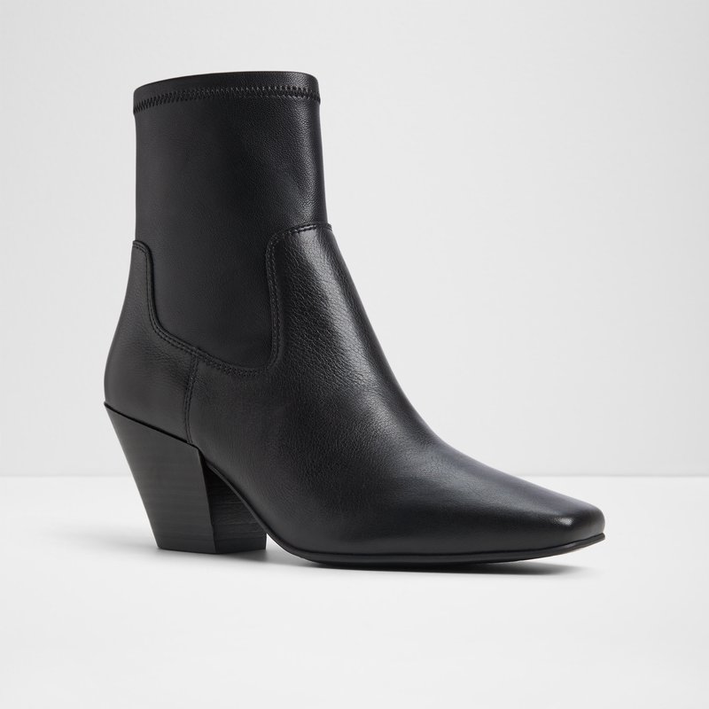 Aldo ženske kaubojke ADWAODITH LEA SMOOTH - crna 3