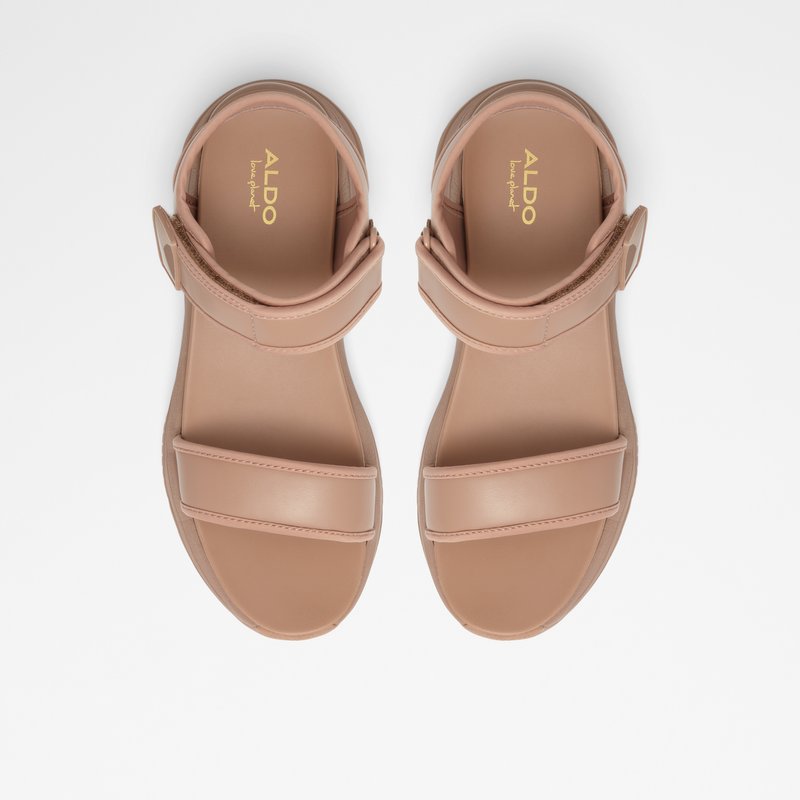 Aldo sandale na visoku petu ADWEAVEN SYN SMOOTH - bež 6