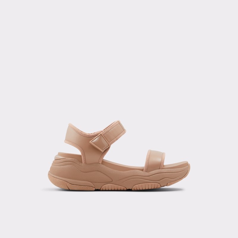 Aldo sandale na visoku petu ADWEAVEN SYN SMOOTH - bež 1