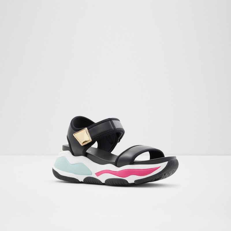 Aldo sandale na visoku petu ADWEAVEN SYN SMOOTH - crna 4