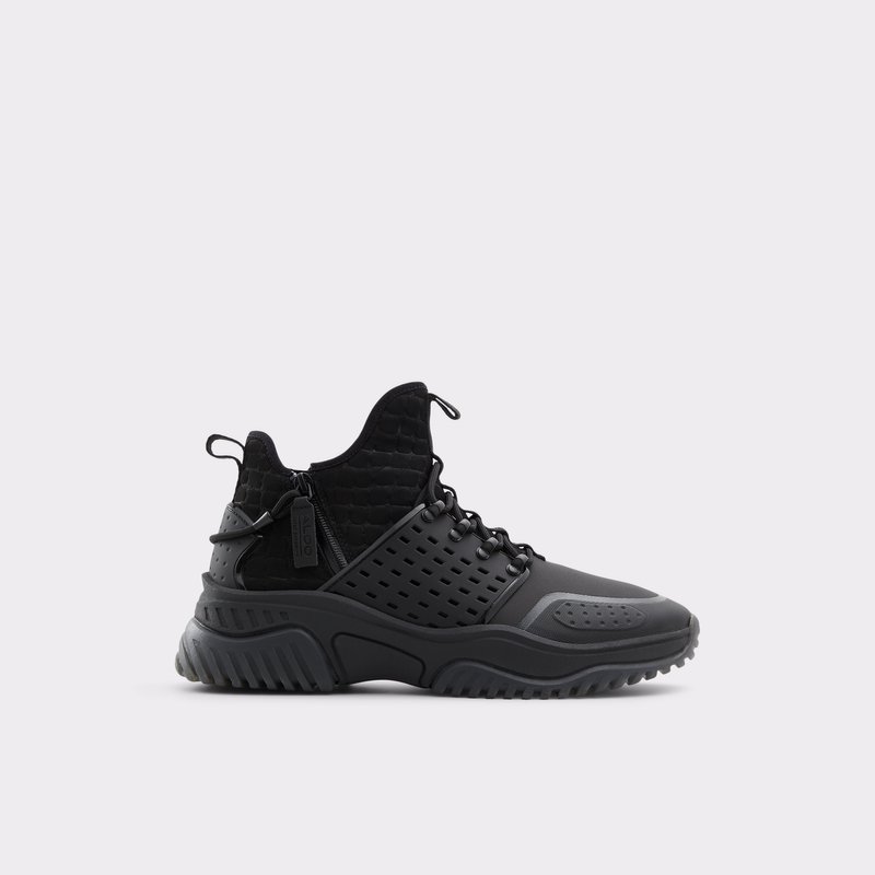 Aldo visoke tenisice s jogger petom ADWEIS TEX MIX MAT - crna 1