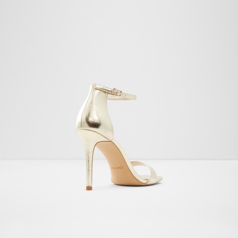 Aldo sandale na visoku petu AFENDAVEN SYN METALLIC - zlatna 4