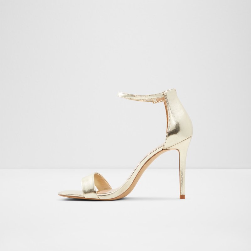 Aldo sandale na visoku petu AFENDAVEN SYN METALLIC - zlatna 5