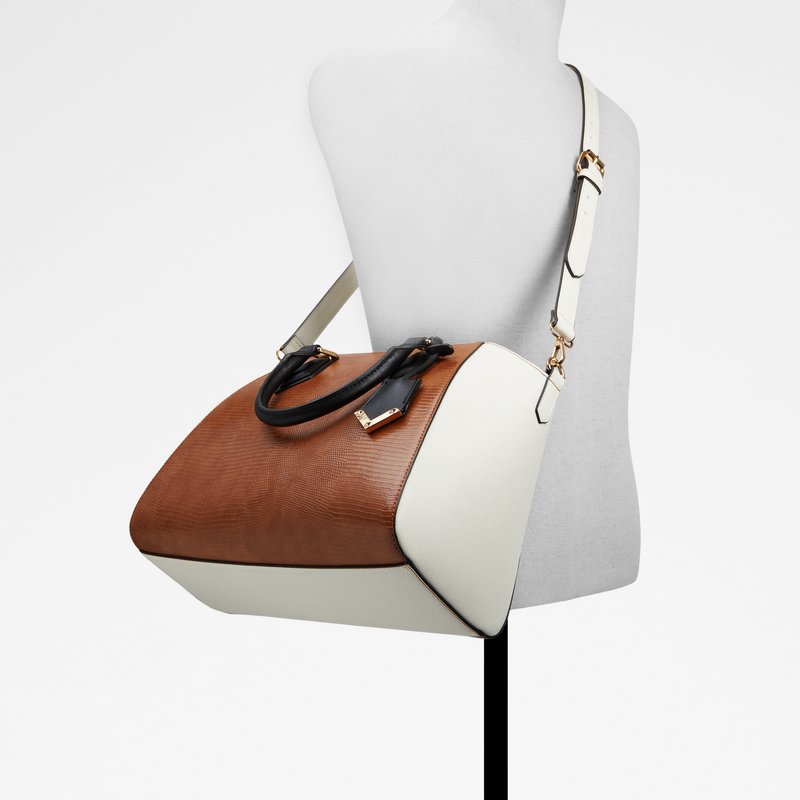 Aldo vrećasta torba AFIELIA SYN SMOOTH - smeđa 3