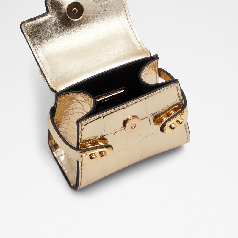Aldo mini torbica za nošenje u ruci AGRIOLA-MINI - zlatna 2
