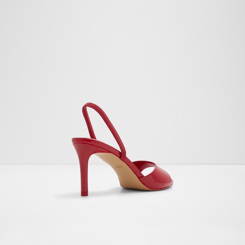 Aldo sandale na visoku petu AITANA SYN PATENT - crvena 2