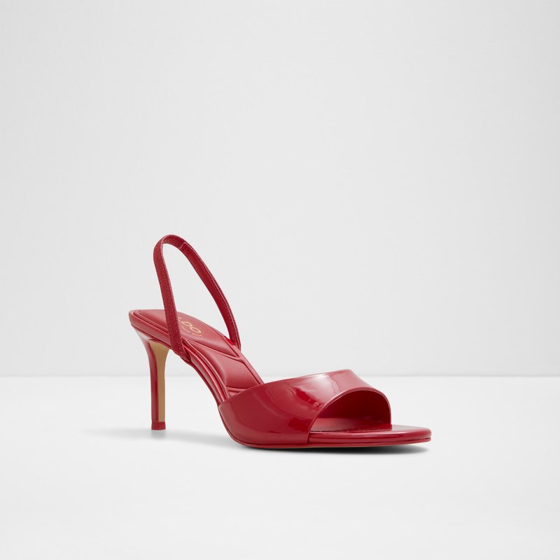Aldo sandale na visoku petu AITANA SYN PATENT - crvena 4